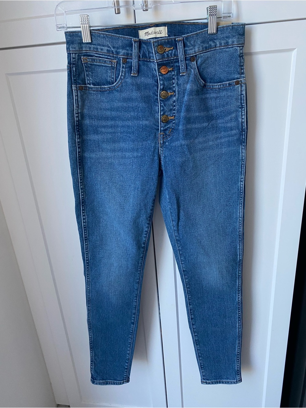 Madewell 10” high rise skinny womens size 27 blue denim jeans new with tag